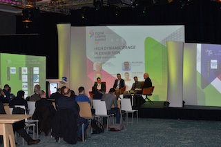 The HDR panel discussion at the ISE Digital Cinema Summit in Amsterdam.