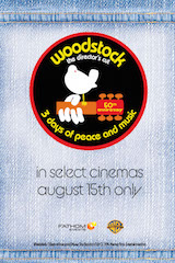 Woodstock: The Director’s Cut will play at 7:00 p.m. local time, August 15, in movie theaters nationwide.
