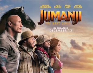 Sony Pictures Entertainment is releasing Jumanji: The Next Level for CJ 4DPlex’s 4DX multi-sensory, motion synchronized seating and for the 270-degree panoramic screens of ScreenX.
