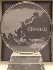 Barco was named CineAsia 2017 Technology Innovator of the Year earlier this week in Hong Kong.