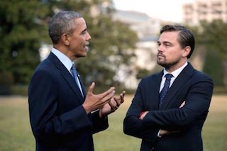 DiCaprio’s conversation with President Obama, for example, took place on the White House lawn.