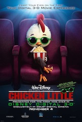Disney's Chicken Little was Hollywood's first digital 3D release.