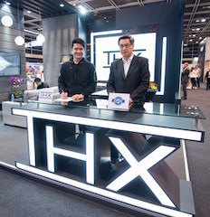 Min-Liang Tan, CEO of THX (left), and Lin Minjie, chairman of CGS.