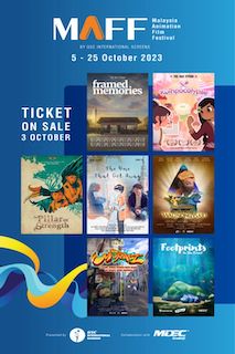 Bold, imaginative stories told through short animation films by award-winning Malaysian talents will be showcased on big screens at selected GSC locations October 5-25.