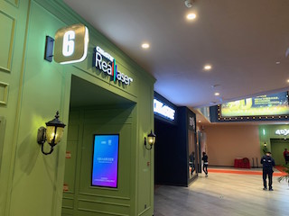 Audiences entering the cinema lobby are also greeted by two large wall posters highlighting Christie’s long-standing heritage in cinema and the latest RealLaser illumination technology, which reproduces images that outperform DCI standards.