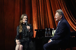 Actress Hillary Swank and Screenvision CEO John Partilla discussed the power of movies in our culture.