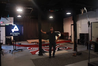 Alchemy Post Sound has added a second Foley stage to its facility in New York. Pictured, Leslie Bloome.
