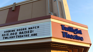 The Twilight Theatre reopens with a projector donated by Christie.