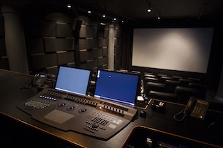 A screening room at Light Iron in New York.