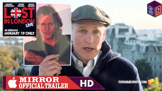 Woody Harrelson's live film Lost in London will play in more than 500 theatres.