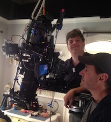DP Marco Fargnoli and his OConnor 2575 on The Mindy Project set