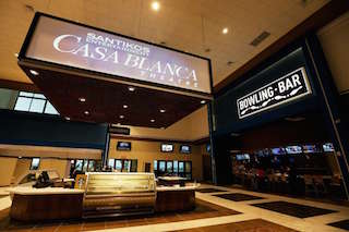 The Casa Blanca also features a bowling alley with sixteen regulation lanes.