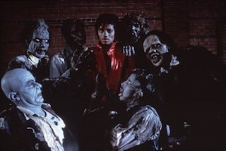 Academy Award-winning make-up artist Rick Baker was brought in for the elaborate prosthetic transformation of Jackson and the cast.