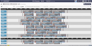 Unique Digital TMS scheduling view.