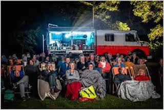 I thought it would make sense to get some perspective about what’s involved in that kind of business from the people at Cinemobeil in Belgium, a group of friends who, for the past 20 years, have been presenting movies from a fire truck in towns all across their country.