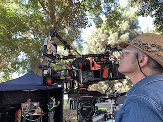 DP Toby Oliver ACS at the camera with the Cooke S7i 50mm lens shooting  on location in Los Angeles.