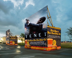 Star Cinema Grill’s new drive-in theatre at their Cypress, Texas location is open and is set to premiere director Christopher Nolan’s latest film, Tenet, on Thursday September 3.