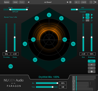 Nugen Audio has released Version 1.1 of its 3D-compatible convolution reverb plug-in, Paragon.