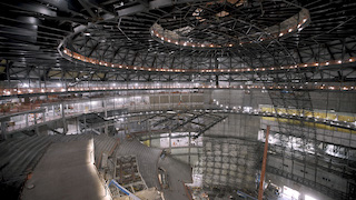 The construction numbers are staggering, even for Las Vegas. When completed, the Sphere is expected to be the largest spherical structure in the world at 336 feet tall and 516 feet wide, and serve as, what one media outlet called “a radical new entertainment venue that can accommodate up to 20,000 [standing] spectators.” The venue will seat 17,500 The Sphere’s dome alone weighs 13,000 tons and has a surface area of 220,000 square feet. The dome uses six million pounds of steel. Construction costs have been estimated in various media outlets at more than $1.8 billion, and the building isn’t completed yet.