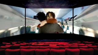 The ScreenX format from CJ 4DPlex envelops the moviegoer in a 270-degree image.