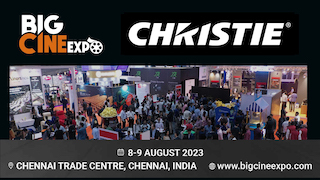 Christie is supporting Big Cine Expo 2023 as the event’s official technology partner for the sixth consecutive year. Billed as the only convention and tradeshow for single-screen cinemas, multiplex cinemas, B2B stakeholders of cinema and entertainment in India, Big Cine Expo brings together industry players from across the country and serves as the ideal platform for discovery, collaboration, and networking for the cinema exhibition industry.