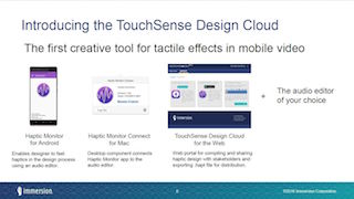 Immersion Touchsense Design Cloud